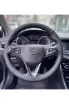 DİKİŞLİ DİREKSİYON KILIFI SİYAH DERİ NOKTALI DERİ SİYAH DİKİŞLİ OPEL MOKKA ASTRA FOTODAKİ İÇİN-1