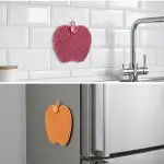 Elma Şekilli Silikon Bulaşık Yıkama Matı – Çok Amaçlı Mutfak ve Banyo Süngeri (4745)-2