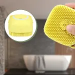 Yumuşak Silikon Malzemeli Esnek Jel Hazneli Masaj Fonksiyonlu Etkili Banyo Duş Kese Lifi (4745)-5