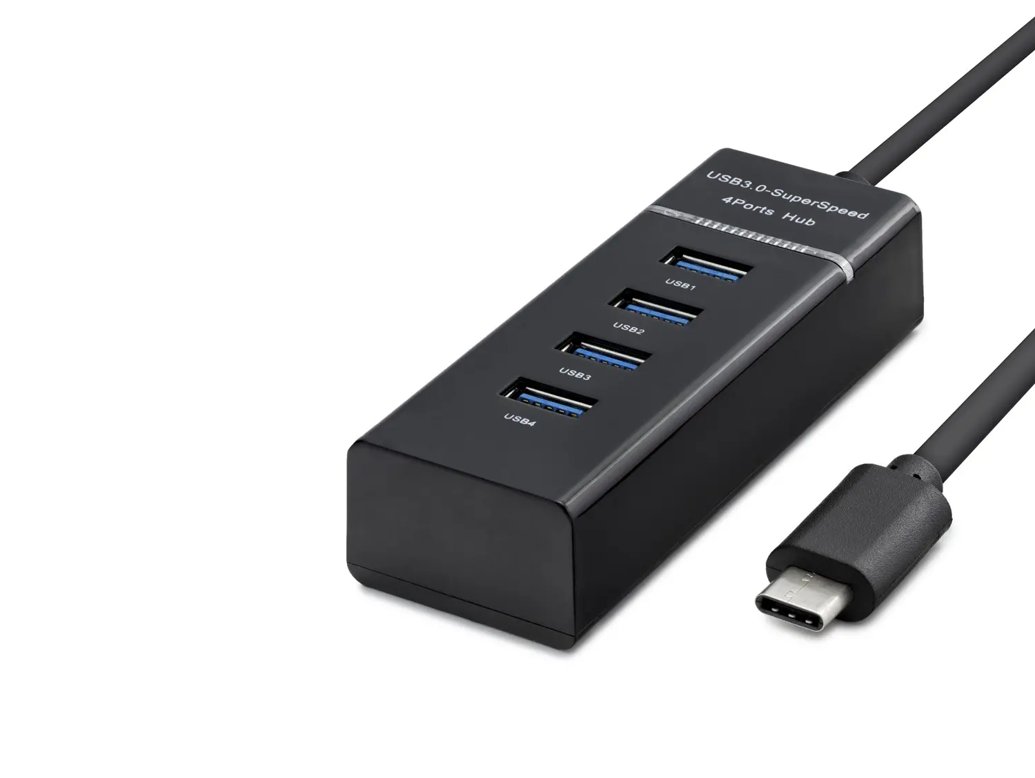 Type-C 3.0 Hub 4 Port 5 Gbps Siyah HDX7045