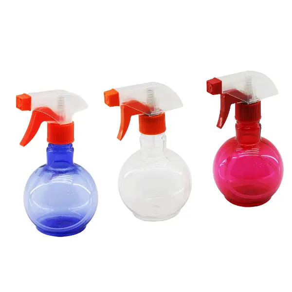 350ML RENKLİ ŞEFFAF TOMBUL - PLASTİK BOŞ SPREY PÜSKÜRTÜCÜ ŞİŞE (4745)