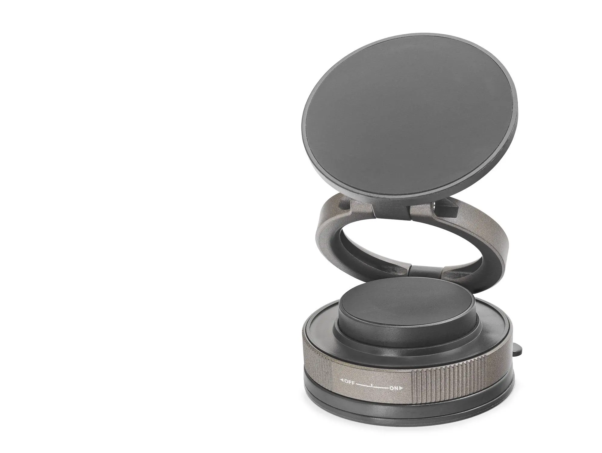 Magsafe Uyumlu Manyetik Vantuzlu 360° Döner Araç Içi Telefon Tutucu Abs - Siyah HDX8026