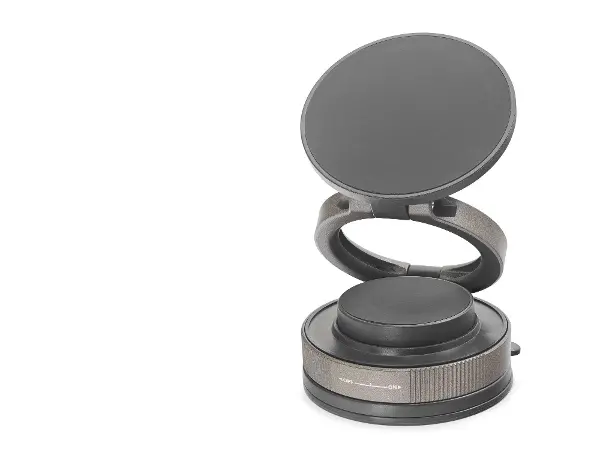 Magsafe Uyumlu Manyetik Vantuzlu 360° Döner Araç Içi Telefon Tutucu Abs - Siyah HDX8026