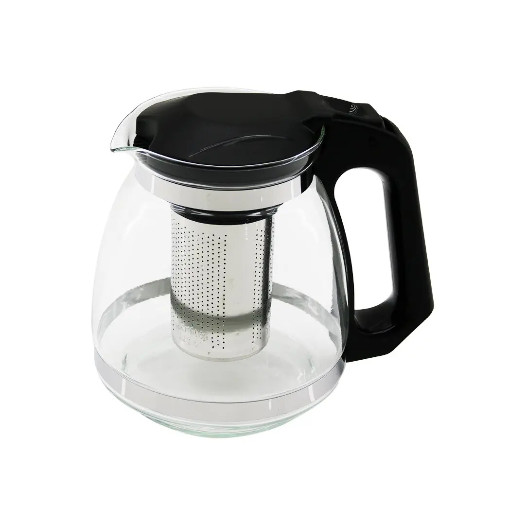 ÇELİK SÜZGEÇLİ CAM DEMLİK 1500ML (4745)
