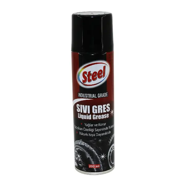 STEEL ST-1304 SIVI GRES SPREY 200ML YAĞLAR - KORUR - ISIYA DAYANIKLI (4745)