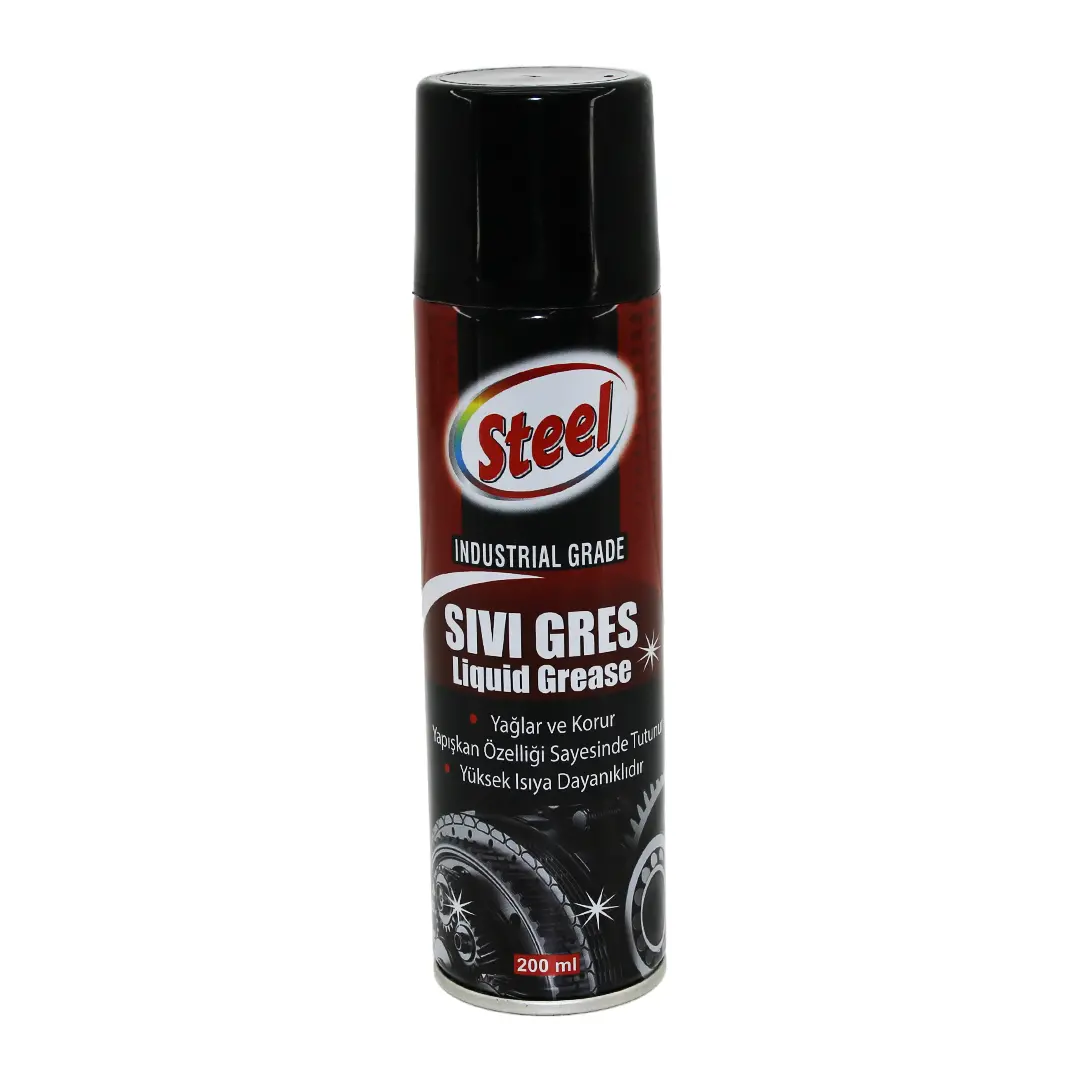 STEEL ST-1304 SIVI GRES SPREY 200ML YAĞLAR - KORUR - ISIYA DAYANIKLI (4745)