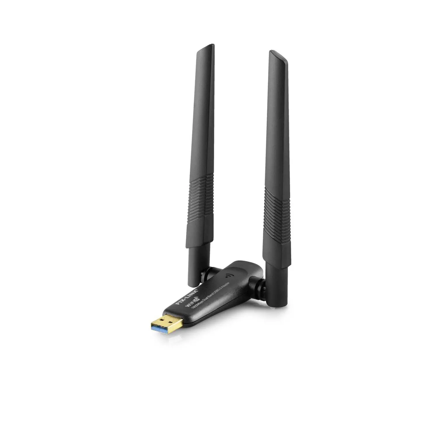 Usb Wıfı Adaptor 2.4Ghz&amp;5Ghz Aıc8832Bu Ax1800 Wifi6 1200Mbps Siyah UAX06