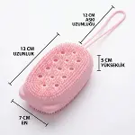 Peeling Etkili Süngerli Silikon Banyo Lifi – Asma Kancalı Duş Kesesi (4745)-5