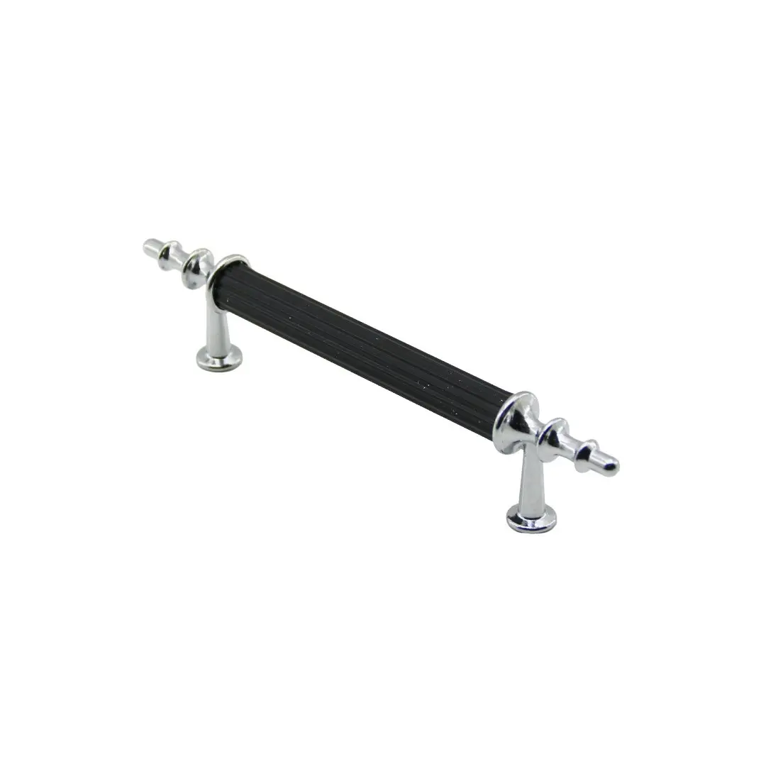 10 ADET KROM - SİYAH BORU KULP 9.6CM (4745)