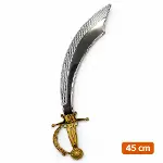 Parlak Metal Görünümlü Plastik Korsan Kılıcı 45 cm (4745)-3