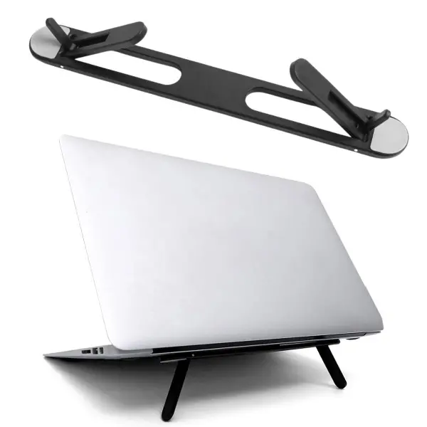 2 Kademeli Katlanabilir Laptop Standı – Kendiliğinden Güçlü Yapışkanlı, Ergonomik Tablet Yükseltici (4745)