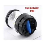 3IN1 DÖNEBİLEN DİSKO RENKLİ - FANUS FENER PİLLİ - POWERBANK 20W HW-978B (4745)-3