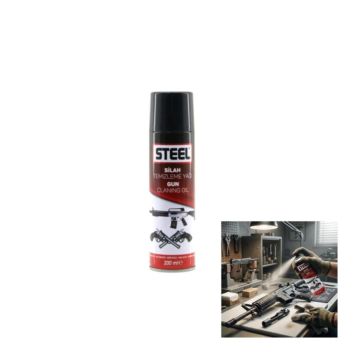 SİLAH TEMİZLEME YAĞI - SPREY 200ML (4745)