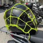 Kask  Esnek Motosiklet Kask ve Bagaj Filesi – Kask Sabitleyici Plastik Kancalı Taşıma Ağı 35x35 cm (4745)-3
