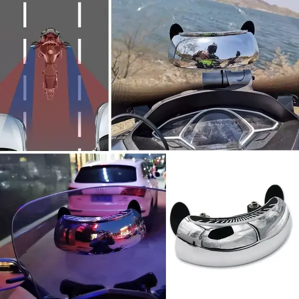 Motosiklet İçin Islanmaya Dayanıklı Geniş Açı Görme ve Kör Nokta Aynası (4745)