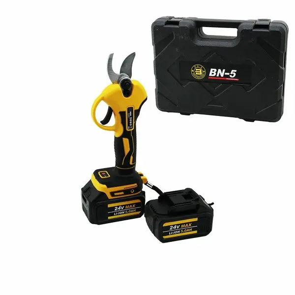 CORDLESS SHEAR YELLOW BN-5 HS-155 ŞARJLI BAĞ MAKASI 2 BATARYA - 24V 5.0AH (4745)