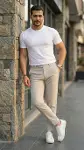 Erkek Slim Fit Dilli Kumaş Pantolon-2