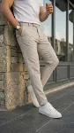 Erkek Slim Fit Dilli Kumaş Pantolon-1