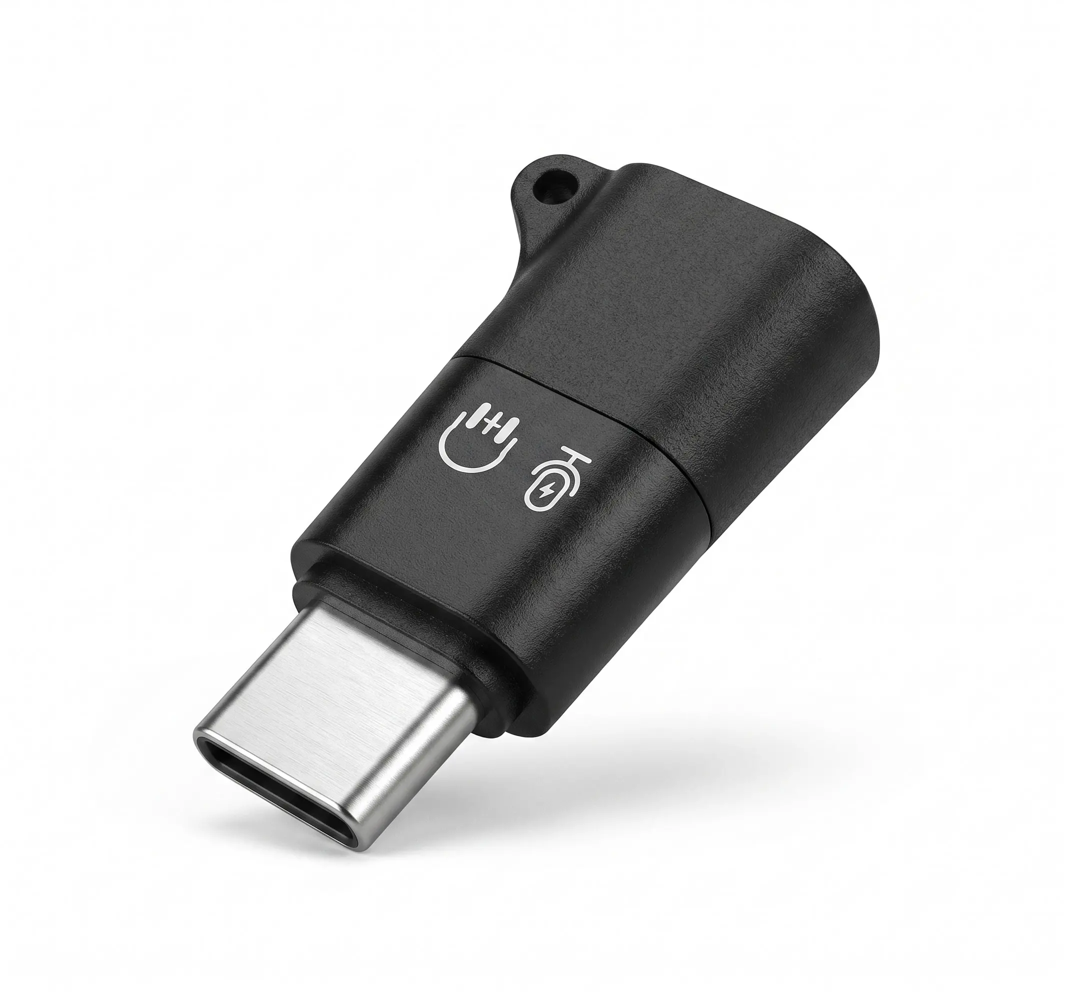 Type-C Kulaklık Mikrofon Ses Adaptörü Siyah HDX1085