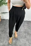 Kadın Yüksek Bel Hürrem Pantolon-8