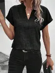 Kadın Kısa Kollu Hakim Yaka Sofya Bluz-2