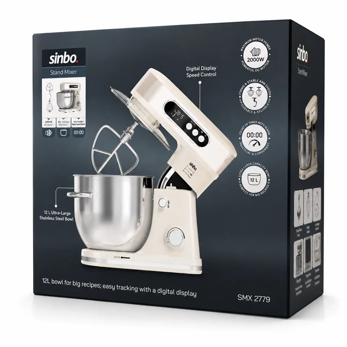 STANDLI MİKSER - BLENDER SETİ HAMUR YOĞURUCU - ÇIRPICI - KARIŞTIRICI 8KADEM. HIZ AYAR 12LT HAZNE 2000W SMX-2779 (4745)-3 STANDLI MİKSER - BLENDER SETİ HAMUR YOĞURUCU - ÇIRPICI - KARIŞTIRICI 8KADEM. HIZ AYAR 12LT HAZNE 2000W SMX-2779 (4745)-3