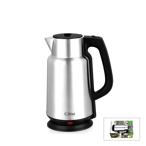 ÇELİK - SÜRAHİ MODEL KETTLE ELEKTRİKLİ SU ISITICISI PASLANMAZ ÇELİK GİZLİ REZİSTANS 360° 2.2LT 1500W KK-3334 (4745)