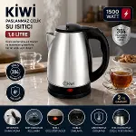 ÇELİK KETTLE ELEKTRİKLİ SU ISITICISI PASLANMAZ ÇELİK GİZLİ REZİSTANS 360° 1.8LT 1500W KK-3331 (4745)-2