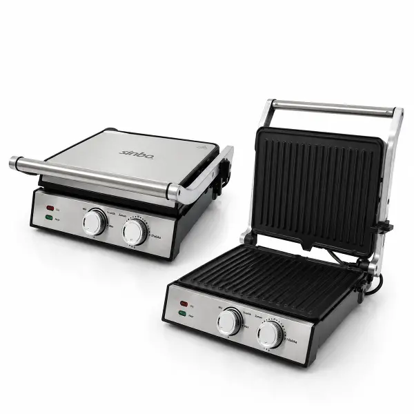 IZGARA VE TOST MAKİNESİ 4 DİLİM YAPIŞMAZ YÜZEY 2000W SSM-2598 (4745)