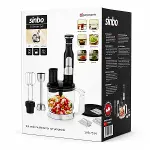 2HIZ AYAR - PASLANMAZ ÇELİK BIÇAK EL MULTİ BLENDER SETİ 2 LT HAZNELİ SHB-7534 (4745)-3