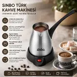 ÇELİK ELEKTRİKLİ CEZVE TÜRK KAHVE MAKİNESİ - 5FİNCAN=400ML 360° KABLOSUZ KULLANIM KATLANIR KULP 700W SCM-2967 (4745)-2