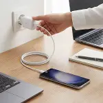 45W Süper Hızlı Şarj Adaptörü USB-C PD 3.0 PPS Fast Charger + 5A Type-C to Type-C Kablo (4745)-2