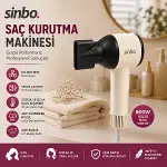 PEMBE SAÇ KURUTMA MAKİNESİ 110.000 RPM SESSİZ ÇALIŞMA - 3 HIZ - SICAKLIK AYAR SHD-1755 (4745)-1