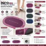 OVAL - MAT RENKLER   38X58CM   SU EMİCİ - SİHİRLİ  BANYO PASPASI  ELASTİK (4745)-2