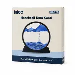 10 INC - 25CM RENKLİ SULU CAM KUM SAATİ HAREKETLİ AYNA MODELİ (4745)-3