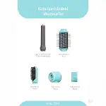 MAVİ AİR BRUSH 5İN1=BUKLE-HACİMLE-DÜZLEŞTİR-2-FIRÇA SAÇ KURUTMA - ŞEKİL MAKİNESİ 1300W 3-KDM.HIZ SICAKLIK SHD-1729 (4745)-2