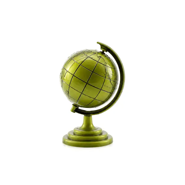 GLOBE KÜÇÜK METAL DÜNYA BİBLOSU - DEKORATİF SÜS EŞYASI (4745)