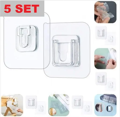Geçmeli Klips Eşya Sabitleme Askısı 5 SET (4745)