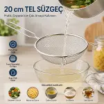 20CM TEL SÜZGEÇ METAL SAPLI KULAKLI (4745)-2