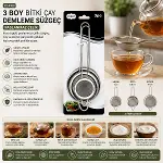 3PCS SET MİNİ= 5-7-8CM TEL SÜZGEÇ METAL ÇERÇECE METAL SAP=8.5-10.5-10.5CM (4745)-2