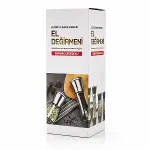 HAND GRINDER BÜYÜK CAM HAZNELİ - PLS.KAPAKLI - KROM BELLİ TUZ - BAHARAT ÖĞÜTÜCÜ (4745)-3