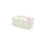 19X12.5X8.5CM BEYAZ YAYLI MASAÜSTÜ BUBBLE DEKORATİF BULUT PEÇETELİK (4745)-2