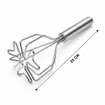 KALP ŞEKİL ÇAP: 9CM KROM SAPLI=12CM METAL PATATES EZİCİ TOPLAM UZUNLUK: 26CM (4745)-1