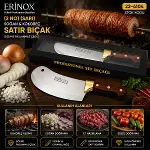2 NO SARI SOĞAN - KOKOREÇ ZIRH SATIR BIÇAK DÖVME PASLANMAZ ÇELİK (4745)-2