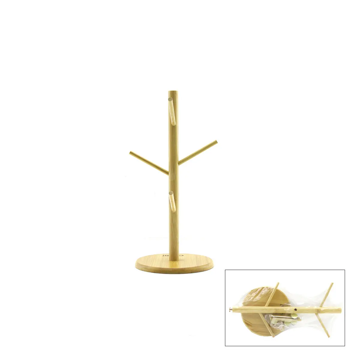 MİX ALTLIK =YUVARLAK - KARE BARDAK - FİNCAN ASACAK BAMBU - AHŞAP 35CM (4745)