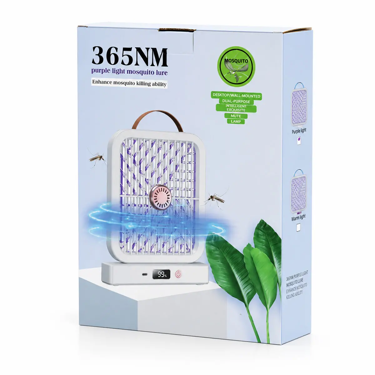 USB ŞARJLI - ELEKTRİK ÇARPMALI - DİJİTAL EKRAN ASMA APARAT - SESSİZ ÇALIŞMA UV IŞIKLI SİNEK KOVUCU HS-371 (4745)-3