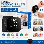 BİLEK ÖLÇÜM 7X8.3CM USB SARJLI - DİJİTAL KONUŞAN TANSİYON ALETİ BK-606 (4745)-1