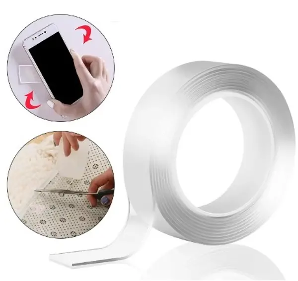 2 metre 2 cm Çift Taraflı Şeffaf Bant (4745)