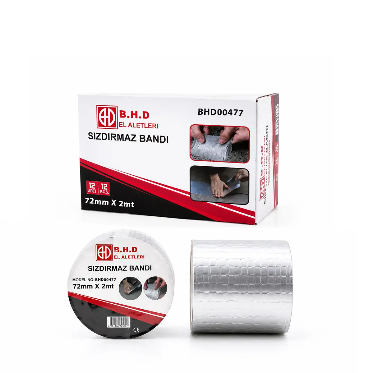 12 ADET 72MMX2MT SU SIZDIRMAZ SAKIZ TAMİR BANTI (4745)