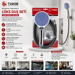 MİLANO VAKUMLU - SİLİKON LÜKS DUŞ SETİ DUŞ BAŞLIK=MİX SİLİKON HORTUM=1.5MT MAFSAL=3 KADEME (4745)-3